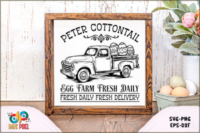Peter Cottontail Egg Farm fresh daily fresh daily fresh delivery SVG Sublimation Shetara Begum 