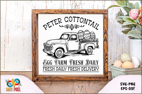 Peter Cottontail Egg Farm fresh daily fresh daily fresh delivery SVG Sublimation Shetara Begum 