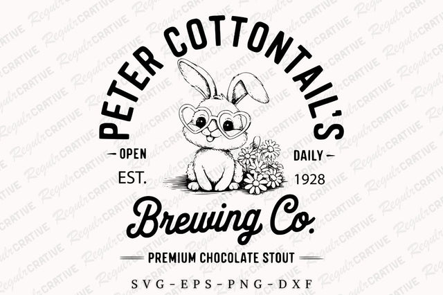 Peter Cottontail's Brewing Co SVG Design SVG Regulrcrative 