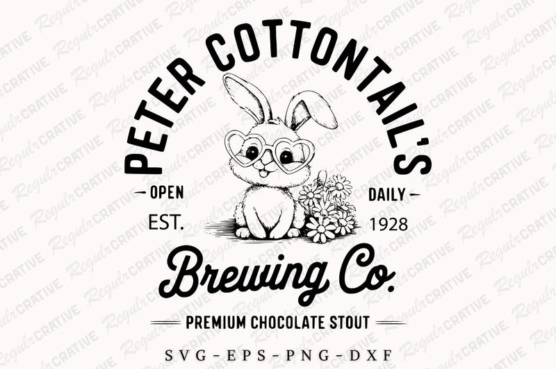 Peter Cottontail's Brewing Co SVG Design SVG Regulrcrative 