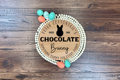 Peter Cottontail's Chocolate Bunny, Easter Farmhouse SVG SVG CraftLabSVG 