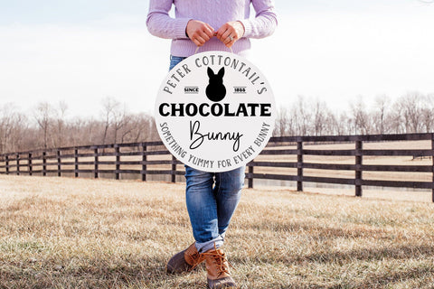 Peter Cottontail's Chocolate Bunny, Easter Farmhouse SVG SVG CraftLabSVG 