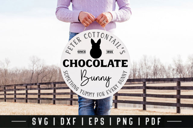 Peter Cottontail's Chocolate Bunny, Easter Farmhouse SVG SVG CraftLabSVG 