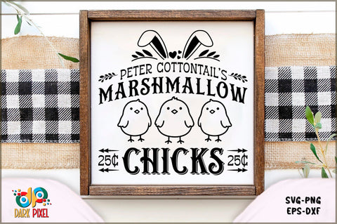 Peter Cottontail's marshmallow 25c chicks 2c SVG Sublimation Shetara Begum 