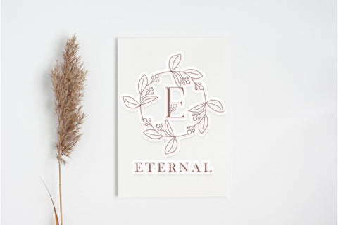 Petite Buds Monogram Font Dm Letter Studio 