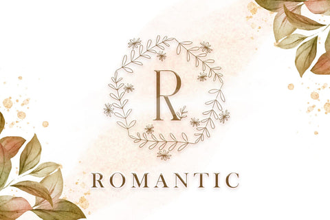 Petite Floral Monogram Font Dm Letter Studio 