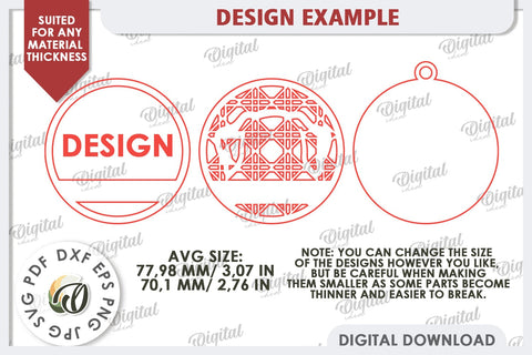 Pets Christmas Ornament Laser Cut Design. Pet Tree Toy SVG SVG Evgenyia Guschina 