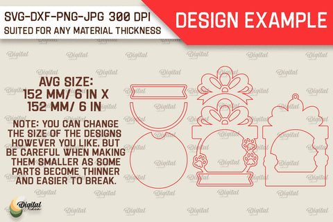 Pets Christmas Ornaments Laser Cut Bundle. Pet Tree Toys SVG SVG Evgenyia Guschina 