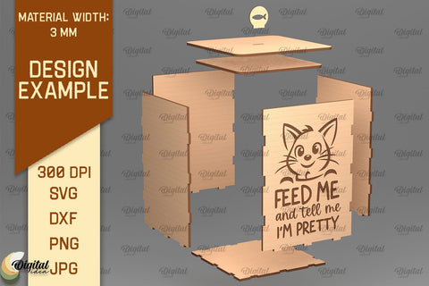 Pets Treats Boxes Laser Cut Bundle. Storage Boxes SVG SVG Evgenyia Guschina 