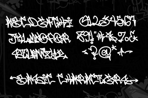 Phantom Urbanism - Monoline Arrow Graffiti Font Mozzatype 