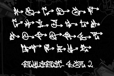 Phantom Urbanism - Monoline Arrow Graffiti Font Mozzatype 