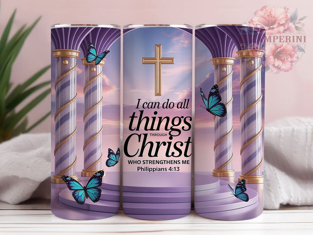 Philippians 413 20oz Tumbler, Bible Verse, Christian Faith, Scripture Design, Religious Theme, 20oz Wrap, PNG File Sublimation Li Zamperini 