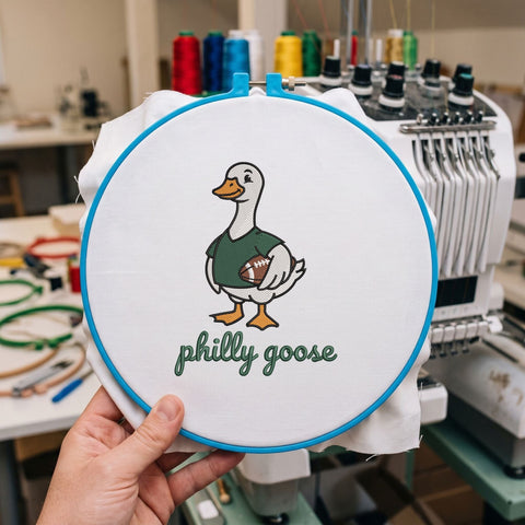 Philly Goose Embroidery Design – Cute Football Goose Philadelphia Game Day Machine Embroidery File, Football Fan Sweatshirt Design Embroidery/Applique DESIGNS PatternFeed8 