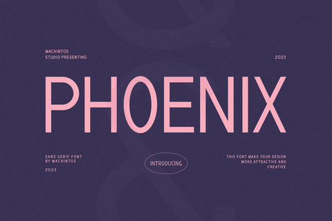 Phoenix - Modern Sans Serif Font studioalmeera 