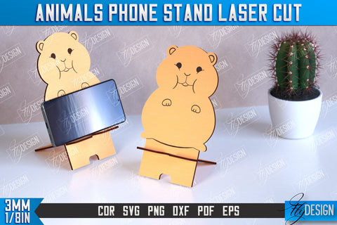 Phone Stand Bundle | Smartphone Table Stand | Phone Holder | Animals Design | CNC Files SVG Fly Design 