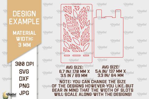 Phone Stands Laser Cut Bundle. 3D Phone Holders SVG SVG Evgenyia Guschina 