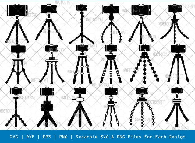 Phone Tripod Svg Cricut Cut Files Png Bundle, SB01109 SVG ETC Craft 