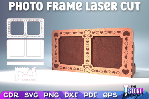 Photo Frame Laser Cut | Home Laser Cut Design | Family Design | CNC File SVG The T Store Design 