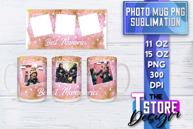 Photo Frame Mug Sublimation | 11 oz 15 oz Mug | PNG File Sublimation The T Store Design 