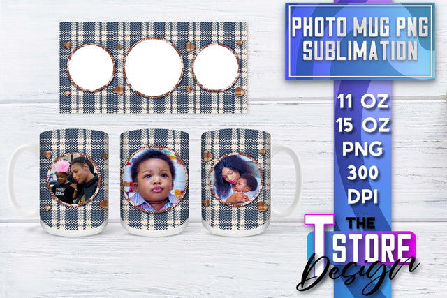 Photo Frame Mug Sublimation | 11 oz 15 oz Mug | PNG File Sublimation The T Store Design 