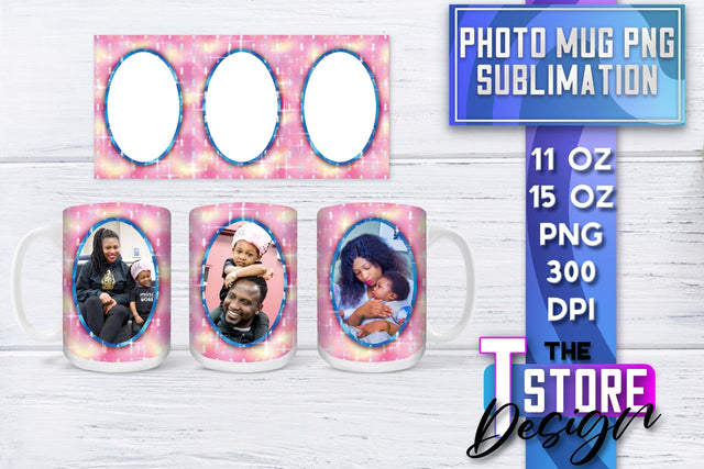 Photo Frame Mug Sublimation | 11 oz 15 oz Mug | PNG File Sublimation The T Store Design 