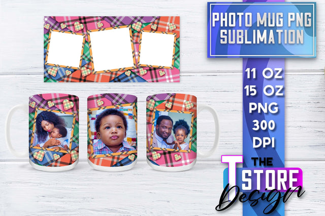 Photo Frame Mug Sublimation | 11 oz 15 oz Mug | PNG File Sublimation The T Store Design 