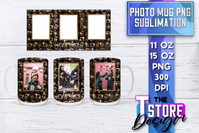 Photo Frame Mug Sublimation | 11 oz 15 oz Mug | PNG File Sublimation The T Store Design 