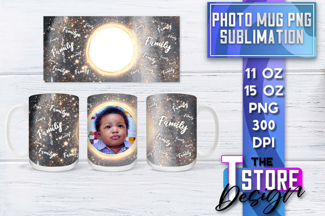 Photo Frame Mug Sublimation | 11 oz 15 oz Mug | PNG File Sublimation The T Store Design 