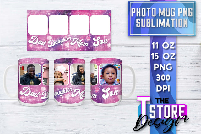 Photo Frame Mug Sublimation | 11 oz 15 oz Mug | PNG File Sublimation The T Store Design 