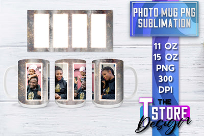 Photo Frame Mug Sublimation | 11 oz 15 oz Mug | PNG File Sublimation The T Store Design 