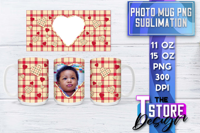 Photo Frame Mug Sublimation | 11 oz 15 oz Mug | PNG File Sublimation The T Store Design 