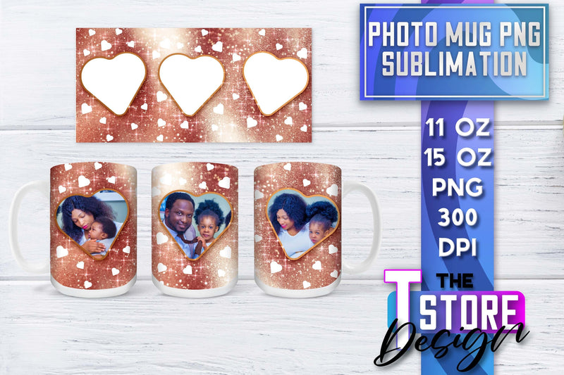 Photo Frame Mug Sublimation | 11 oz 15 oz Mug | PNG File Sublimation The T Store Design 