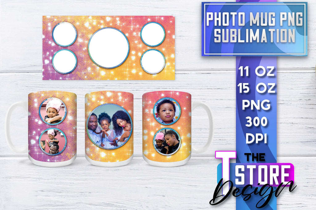 Photo Frame Mug Sublimation | 11 oz 15 oz Mug | PNG File - So Fontsy