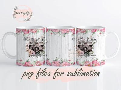 Photographer Digital Design Download Mug Wrap Design, Mug Design PNG Sublimation PrintingLife 