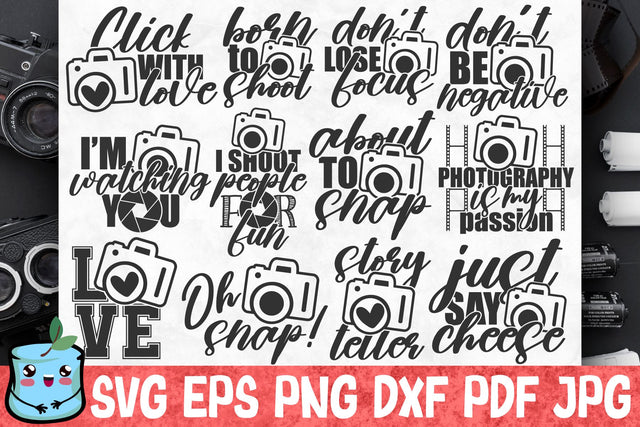 Photographer SVG Bundle SVG MintyMarshmallows 