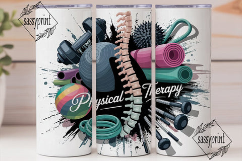 Physical Therapy Collage 20oz Tumbler Sublimation sassyprint 
