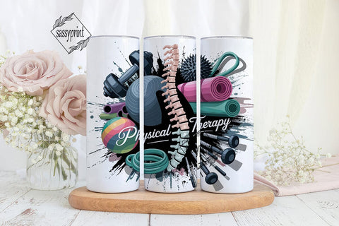 Physical Therapy Collage 20oz Tumbler Sublimation sassyprint 
