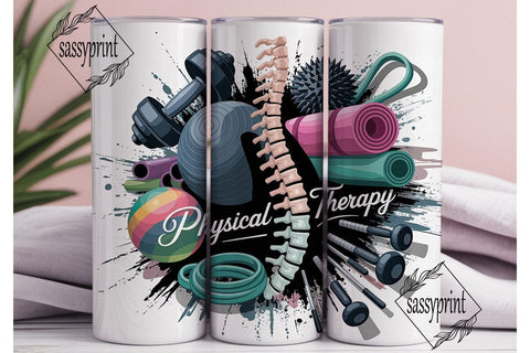Physical Therapy Collage 20oz Tumbler Sublimation sassyprint 