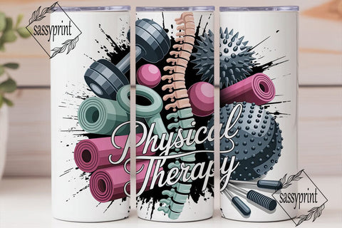 Physical Therapy Collage 20oz Tumbler Sublimation sassyprint 