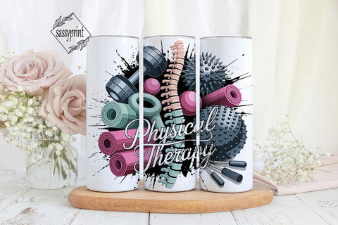 Physical Therapy Collage 20oz Tumbler Sublimation sassyprint 