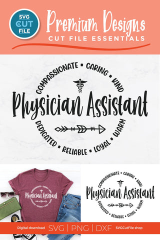 Physician assistant svg for cutting machines SVG SVG Cut File 