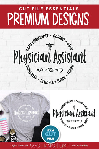 Physician assistant svg for cutting machines SVG SVG Cut File 