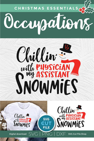 Physician assistant svg, pa svg, Christmas physician assistant SVG SVG Cut File 