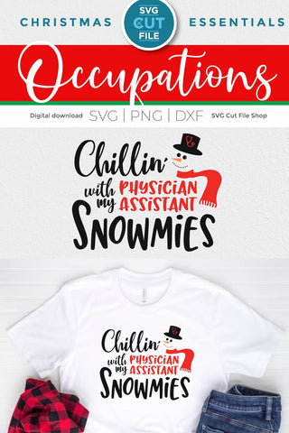 Physician assistant svg, pa svg, Christmas physician assistant SVG SVG Cut File 