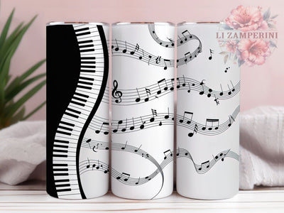 Piano Chords Musical Tumbler Wrap, 20Oz Sublimation Wrap, Music Drinkware Wrap, Piano Keys Cup Wrap, Musical Notes Sublimation Design, Instrumentalist Tumbler Wrap Sublimation Li Zamperini 