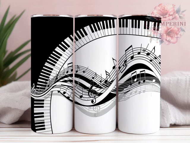 Piano Chords Musical Tumbler Wrap, 20Oz Sublimation Wrap, Music Drinkware Wrap, Piano Keys Cup Wrap, Musical Notes Sublimation Design, Instrumentalist Tumbler Wrap Sublimation Li Zamperini 