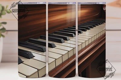Piano Keys 20oz Tumbler Wrap Sublimation sassyprint 