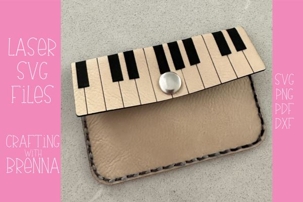 Piano Small Purse Laser SVG File SVG Crafting With Brenna 