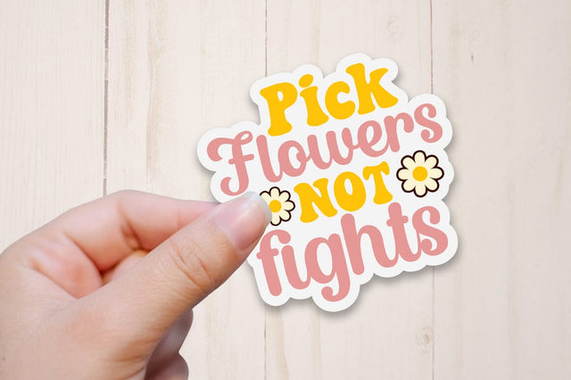 Pick flowers not fights SVG Design SVG Designangry 