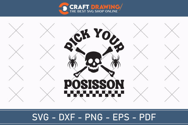 Pick Your Posisson Svg, Halloween Svg , Halloween Clipart, Ghost Svg, Halloween Shirt Svg, Hippie Svg, Retro Svg, Svg Bundle, Sublimation Designs SVG Debashish Barman 